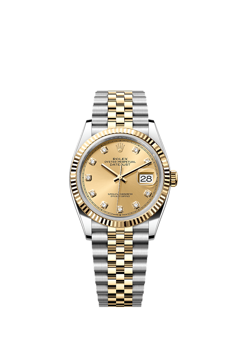 Relógio RLX Date Just 31 Dourado Fundo Gold