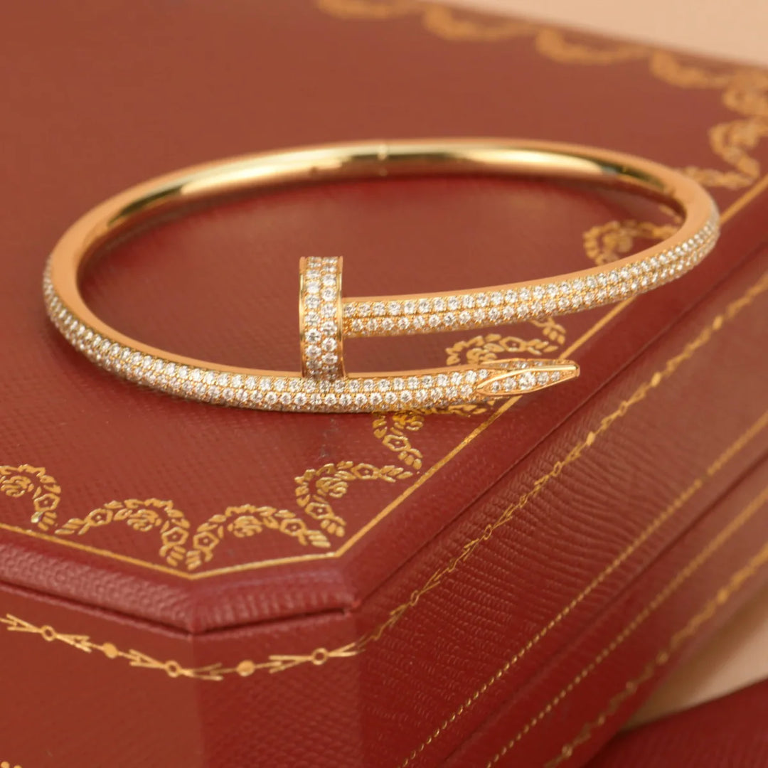 Bracelete Prego Cravejado Semijoia