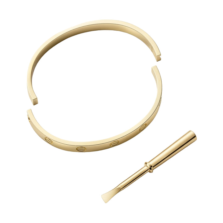 Bracelete Love com Chave - Banhado a Ouro 18k
