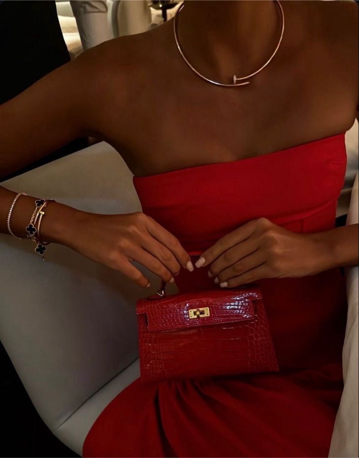 Colar Prego Fino Semijoia Banhado a Ouro 18k