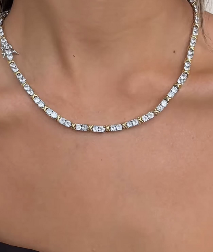 Conjunto Colar, Pulseira e Brinco Riviera TIFF Semijoia
