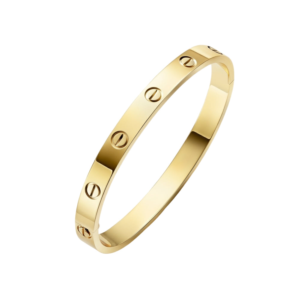 Bracelete Love com Chave - Banhado a Ouro 18k