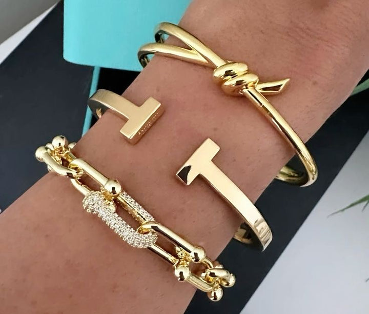 Pulseira Inspiração TF Elo Cravejada