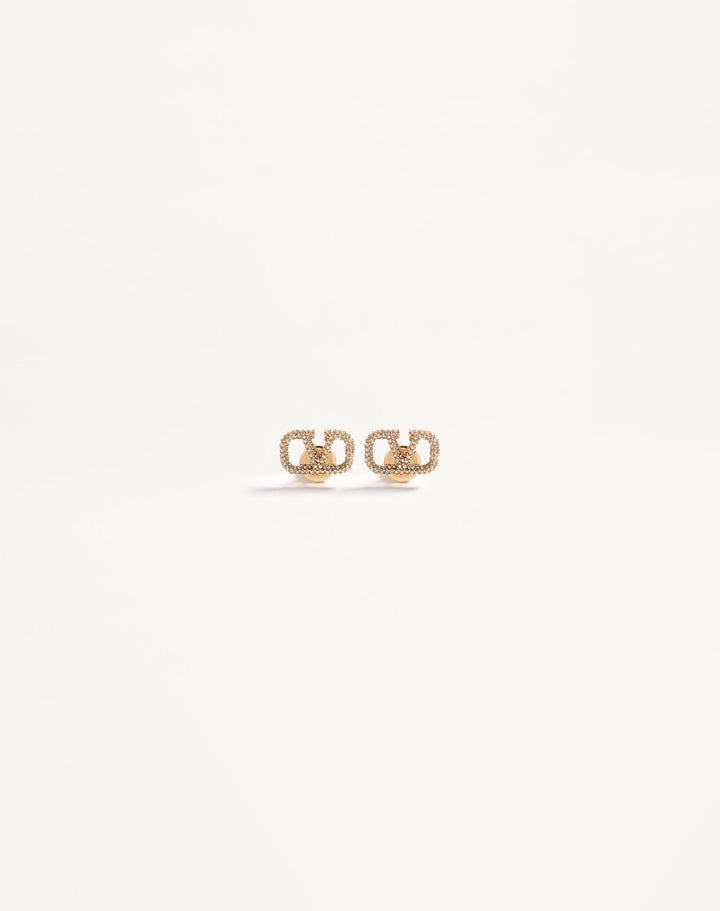 Brinco Inspiração Valentino Cravejado Semijoia