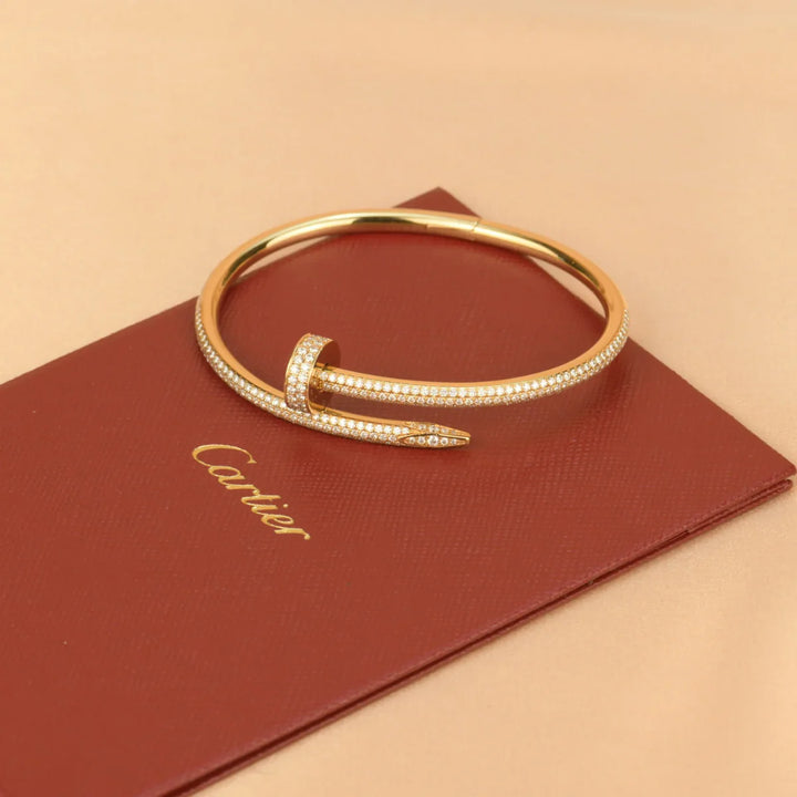 Bracelete Prego Cravejado Semijoia