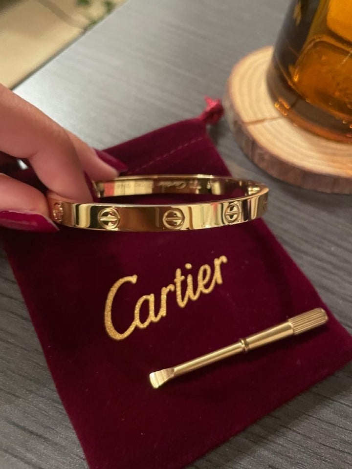 Bracelete Cart Love Semijoia Com Chave