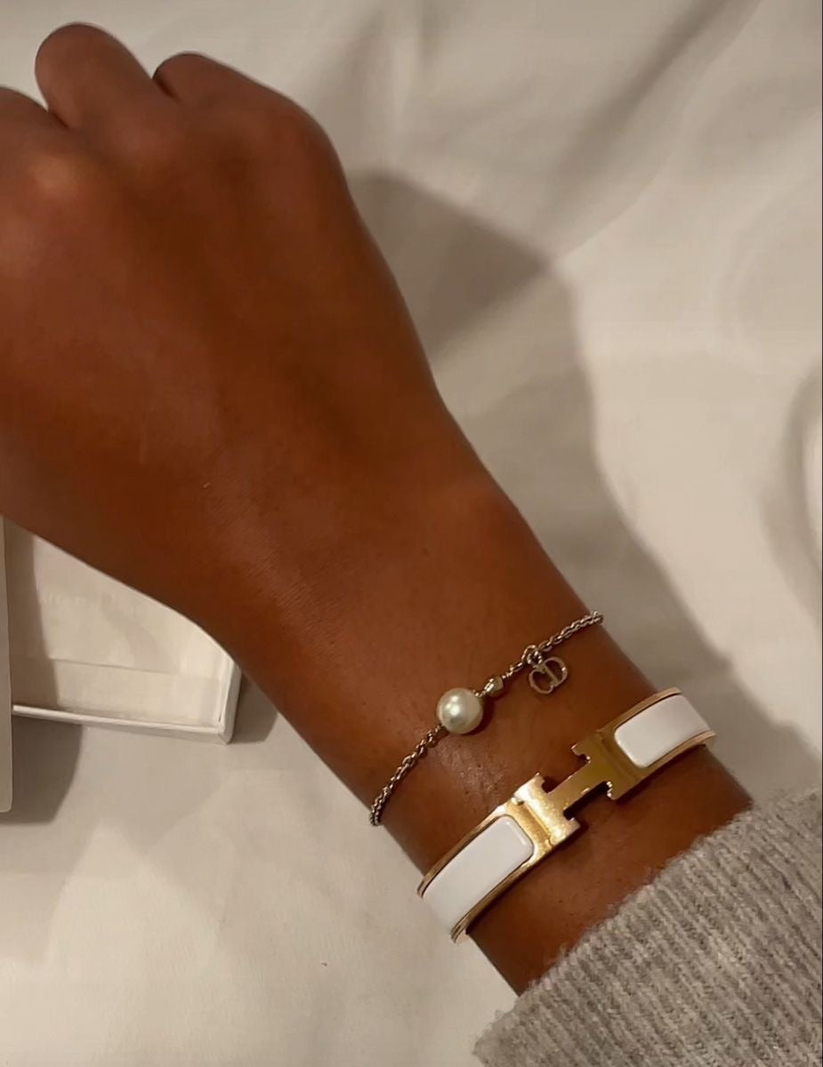 Bracelete HM Branco Semijoia