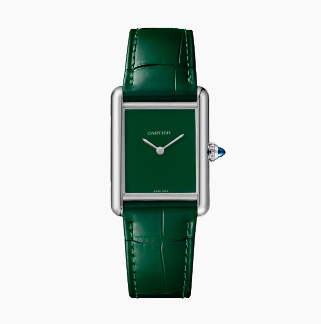 Relógio Cart Tank Silver Green