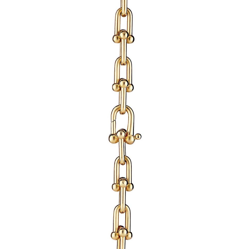Conjunto Colar e Pulseira TIFF Elos Dourado Banhado a Ouro 18k