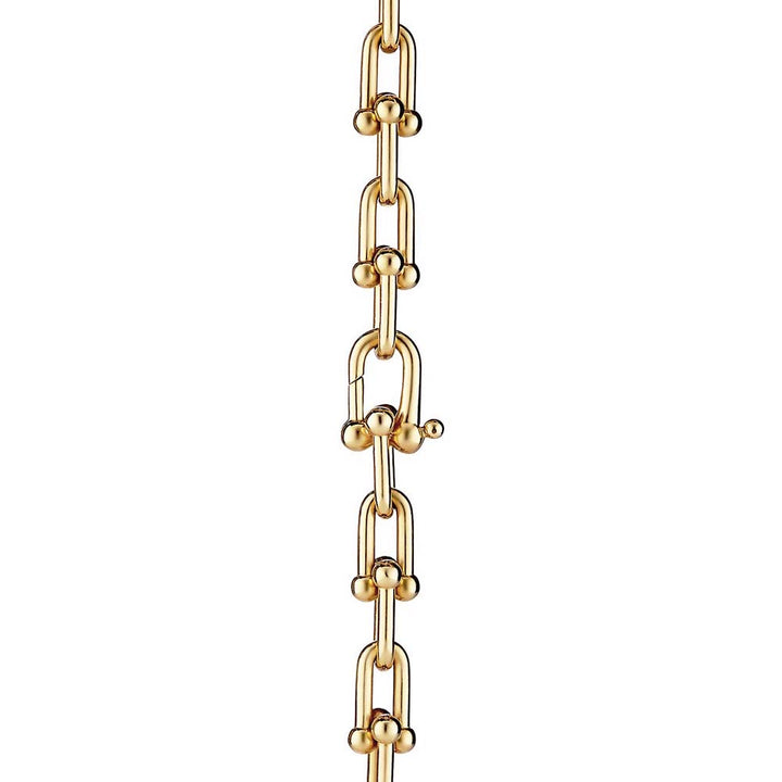 Conjunto Colar e Pulseira TIFF Elos Dourado Banhado a Ouro 18k