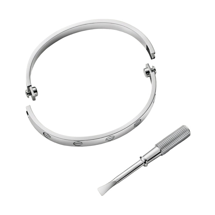 Bracelete Love com Chave - Prata