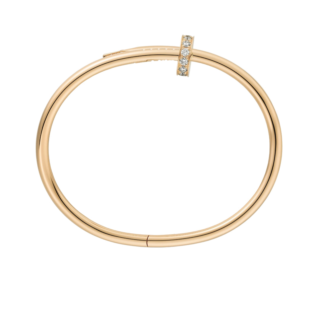 Bracelete Prego Ponta Cravejada Semijoia