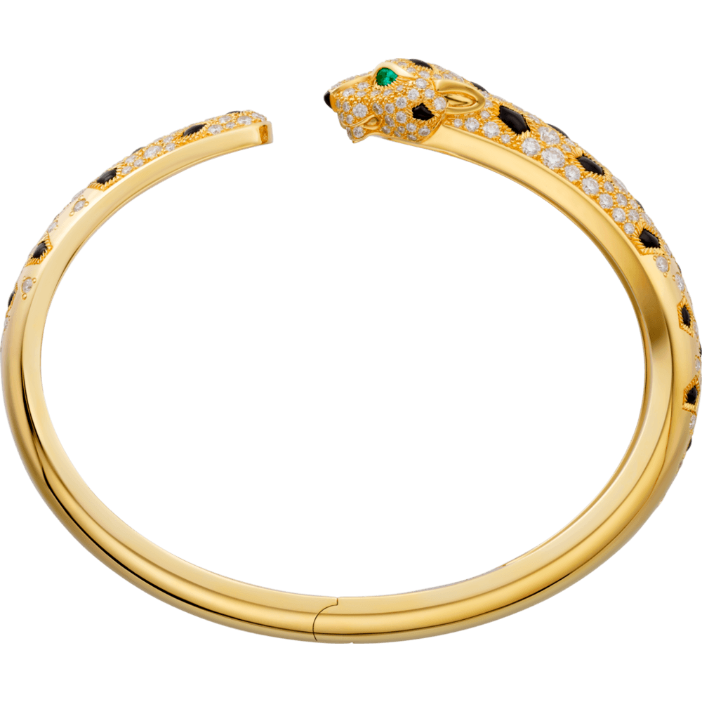 Bracelete Panthere Gold Semijoia