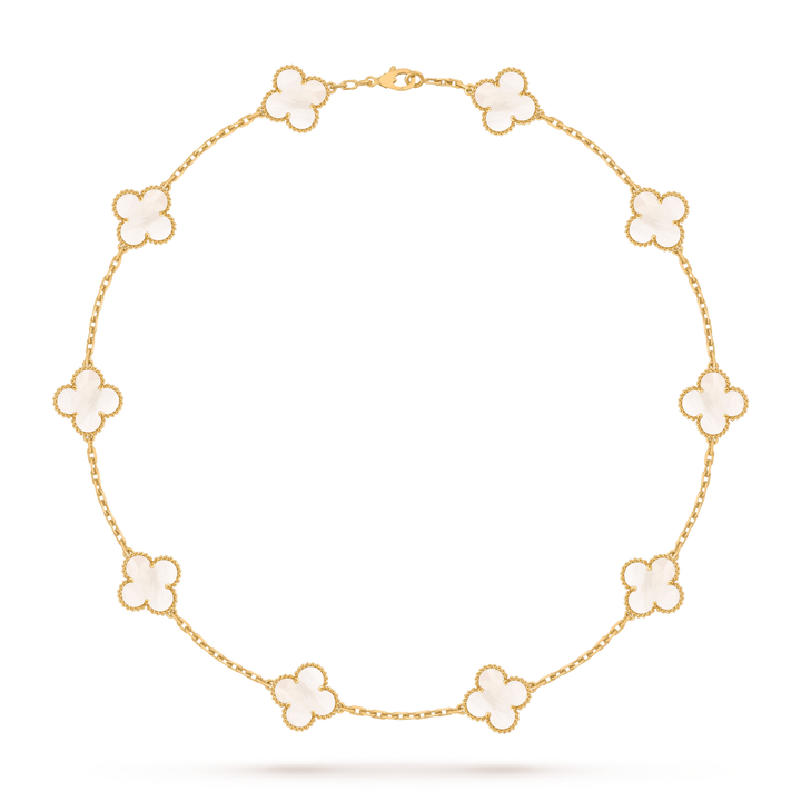 Colar Alhambra Trevo Madrepérola Semijoia