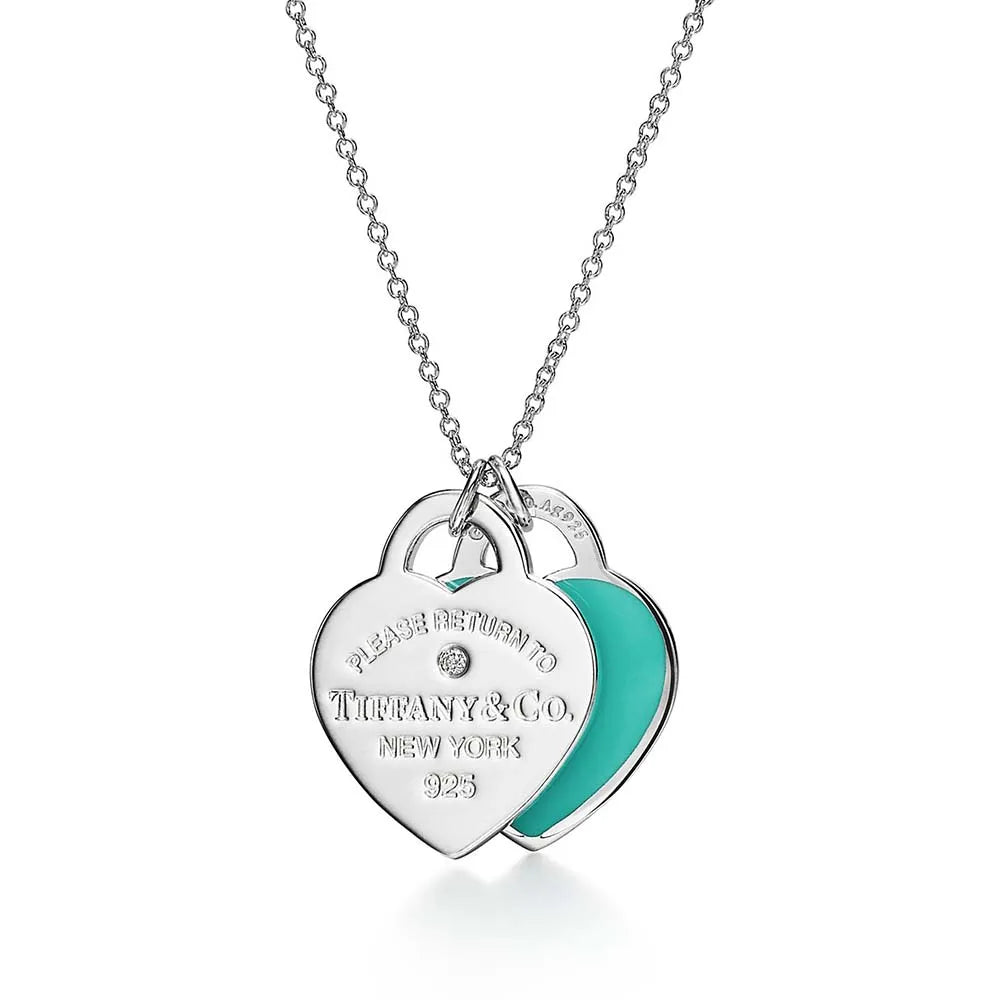 Conjunto Colar e Pulseira Coração TIFF