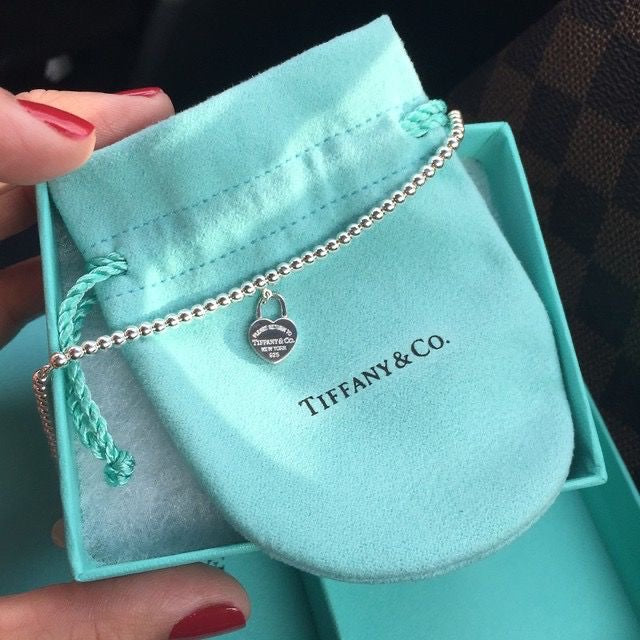 Conjunto Colar e Pulseira Coração TIFF